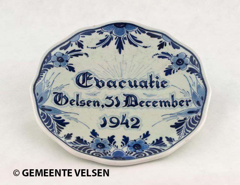 Foto van Wb 11: Wandbord Evacuatie Velsen 1942